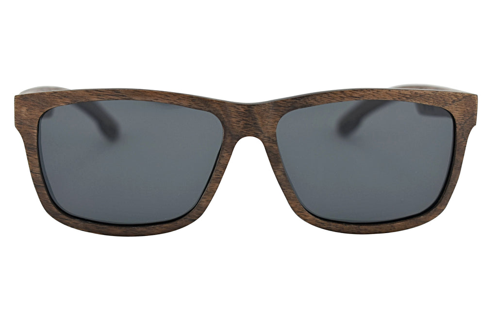 Dark Walnut Polarized Layered Wooden Sunglasses